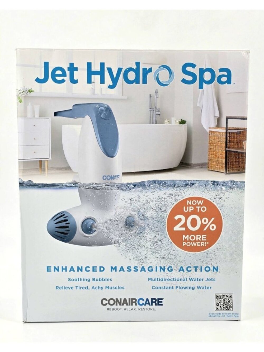 Conaircare Jet Hydro Spa with Dual Hydro Jets & Invigorating Bubbles Bathtub
